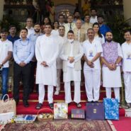 Ministry of External Affairs celebrates International Yoga Day With Maharashtra Governor Bhagat Singh Koshyari at Raj Bhawan in Mumbai