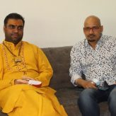 Pujya Karshin Nagendra Ji Maharaj Of  Vrindavan Showers Blessings To Alok Shrivastava By Seeing Film