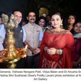 Vidya Balan inaugurates Padma Shri Sudharak Olwe’s Firefly Lavani photo exhibition at Nine Fish Art Gallery