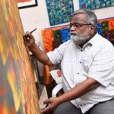 Veteran Artist Prakash Bhise Unveils SPECTRUM Exhibition at Jehangir Art Gallery